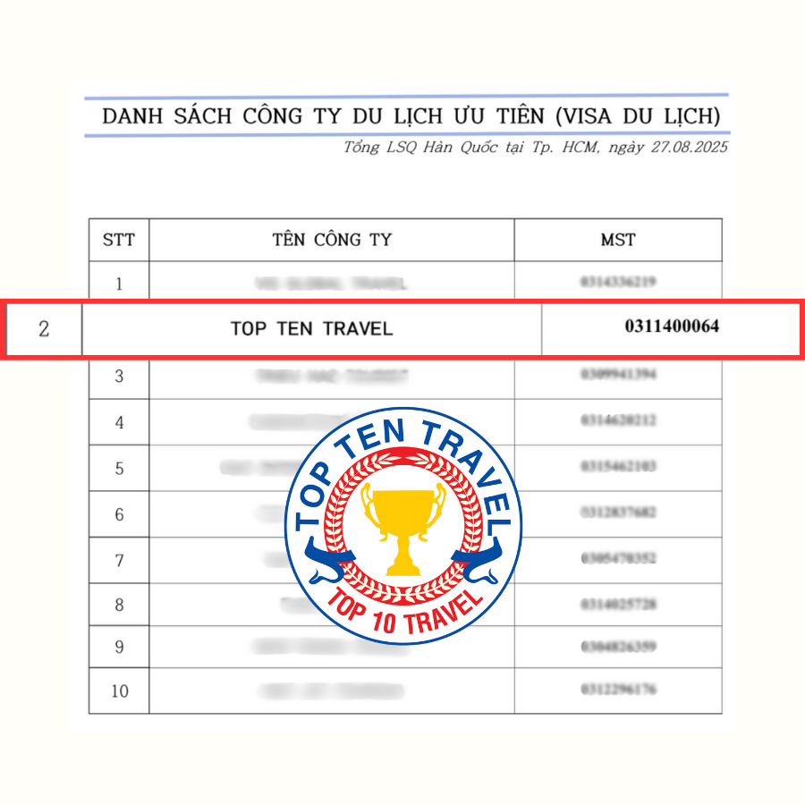 Visa Hàn Quốc 6 Danh Sach Cac Cong Ty Uu Tien Nop Han